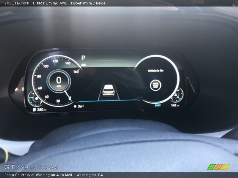 Hyper White / Beige 2021 Hyundai Palisade Limited AWD