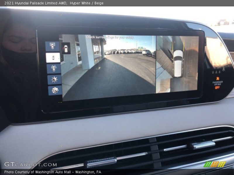 Hyper White / Beige 2021 Hyundai Palisade Limited AWD