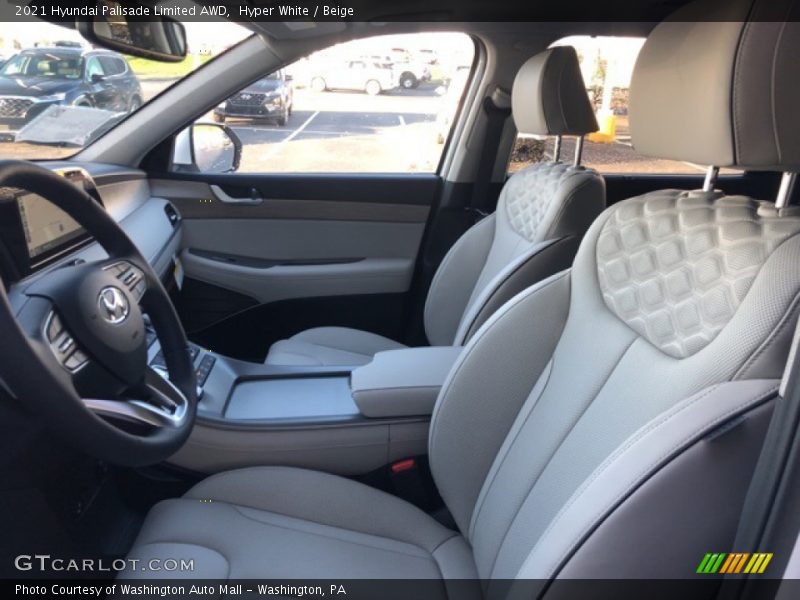 Hyper White / Beige 2021 Hyundai Palisade Limited AWD