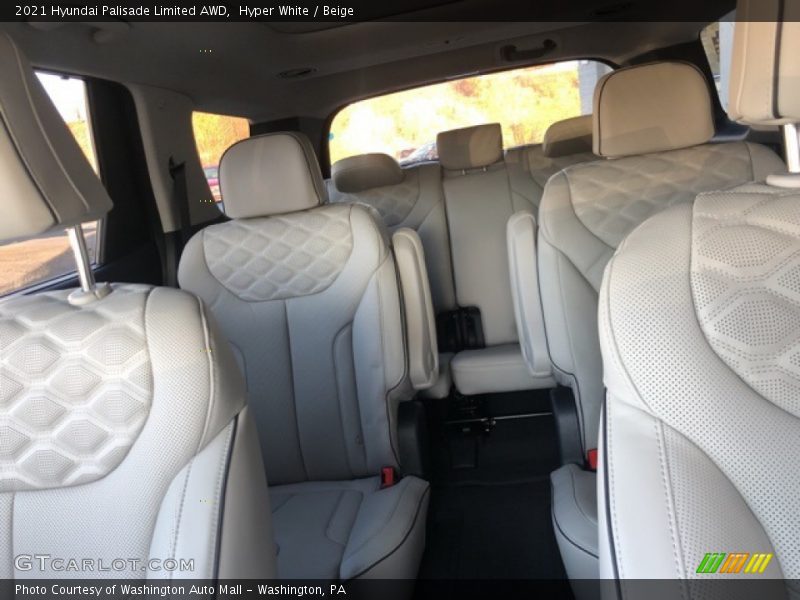 Hyper White / Beige 2021 Hyundai Palisade Limited AWD