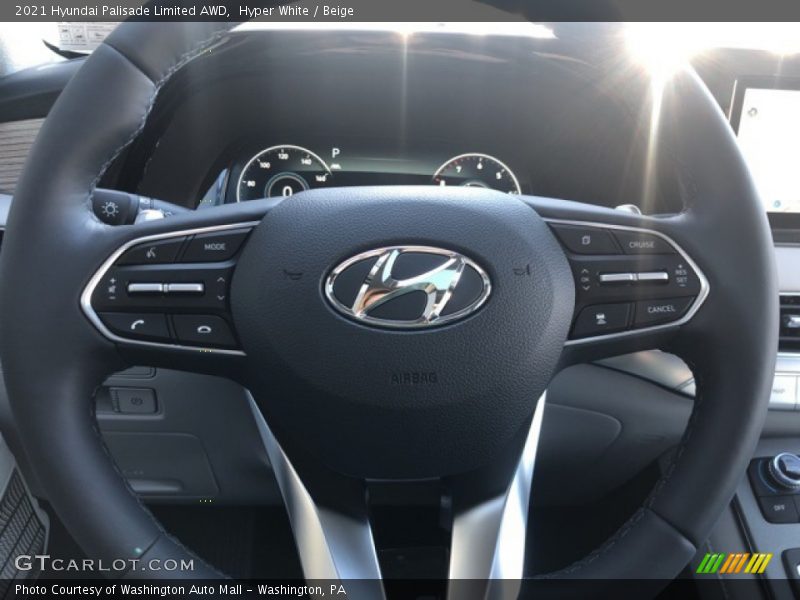 Hyper White / Beige 2021 Hyundai Palisade Limited AWD
