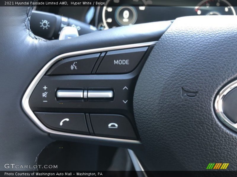 Hyper White / Beige 2021 Hyundai Palisade Limited AWD