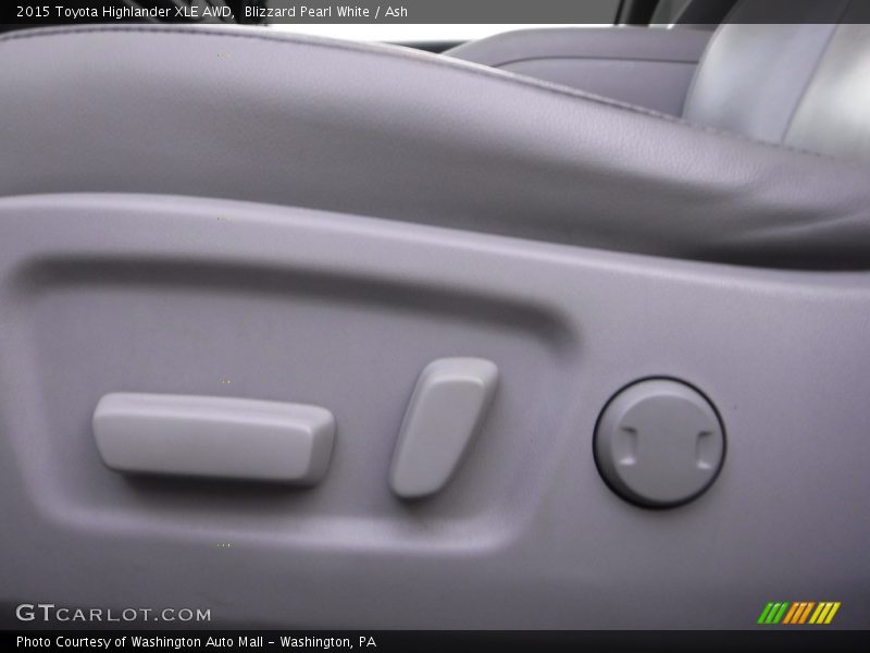 Blizzard Pearl White / Ash 2015 Toyota Highlander XLE AWD