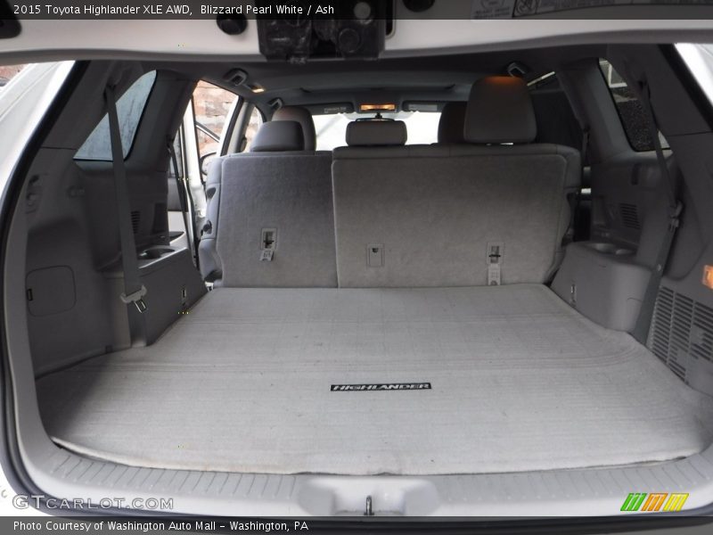 Blizzard Pearl White / Ash 2015 Toyota Highlander XLE AWD