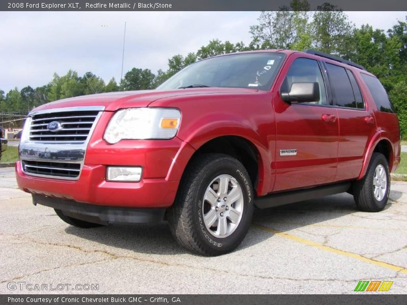 Redfire Metallic / Black/Stone 2008 Ford Explorer XLT