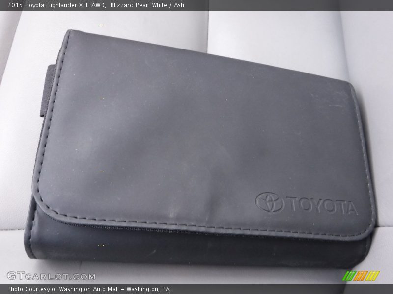 Blizzard Pearl White / Ash 2015 Toyota Highlander XLE AWD