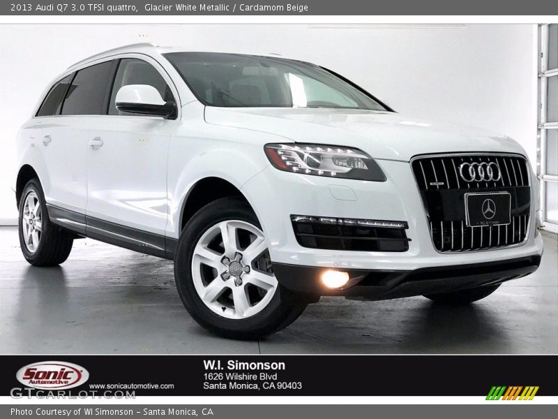 Glacier White Metallic / Cardamom Beige 2013 Audi Q7 3.0 TFSI quattro
