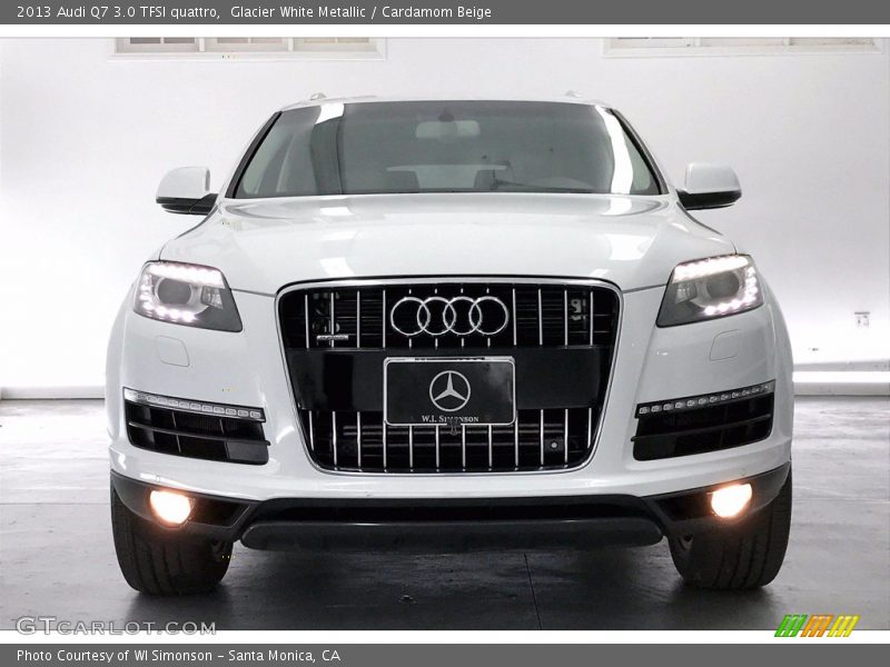 Glacier White Metallic / Cardamom Beige 2013 Audi Q7 3.0 TFSI quattro