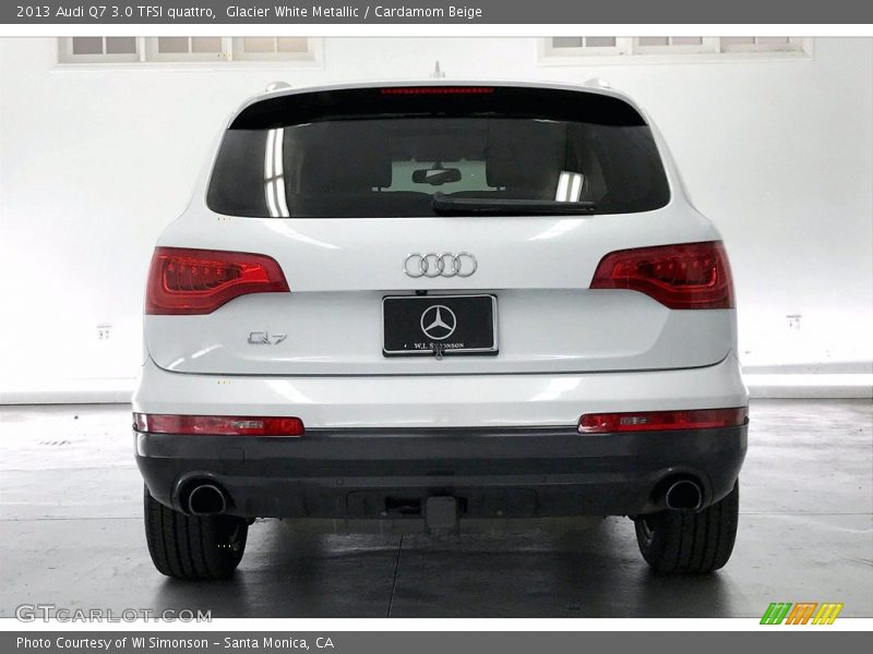 Glacier White Metallic / Cardamom Beige 2013 Audi Q7 3.0 TFSI quattro