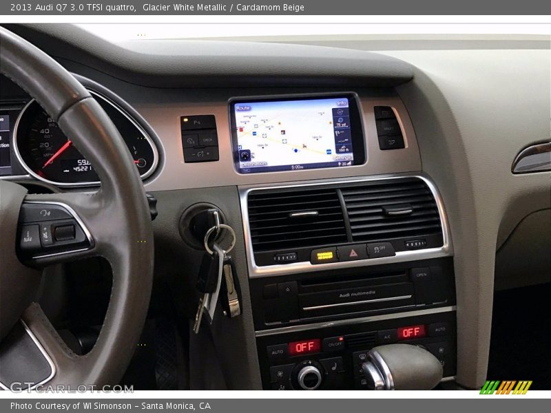 Glacier White Metallic / Cardamom Beige 2013 Audi Q7 3.0 TFSI quattro