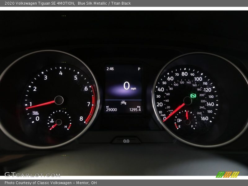 Blue Silk Metallic / Titan Black 2020 Volkswagen Tiguan SE 4MOTION
