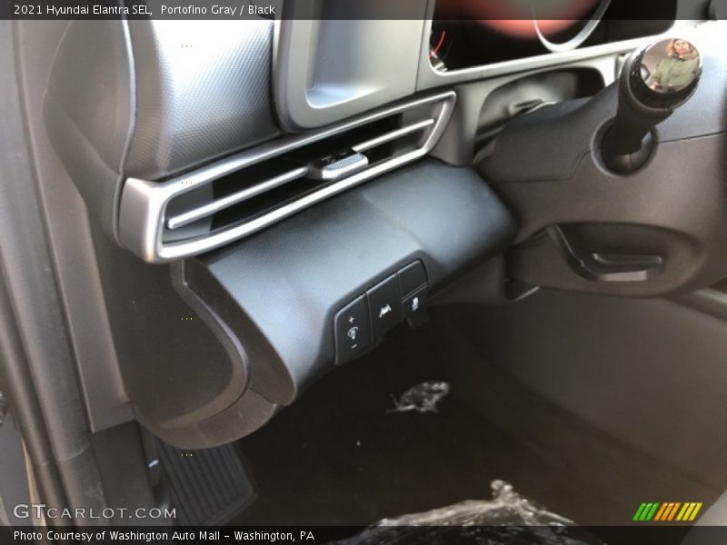 Portofino Gray / Black 2021 Hyundai Elantra SEL