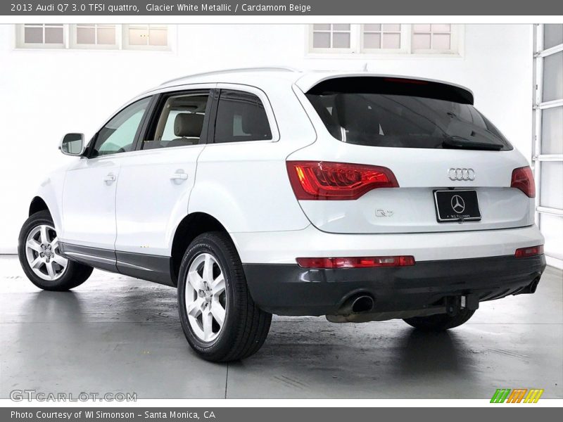 Glacier White Metallic / Cardamom Beige 2013 Audi Q7 3.0 TFSI quattro