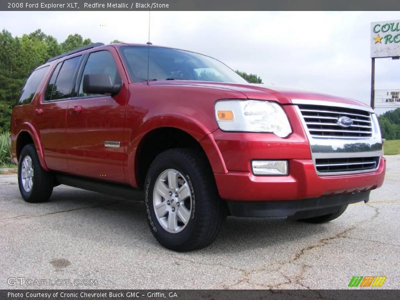 Redfire Metallic / Black/Stone 2008 Ford Explorer XLT