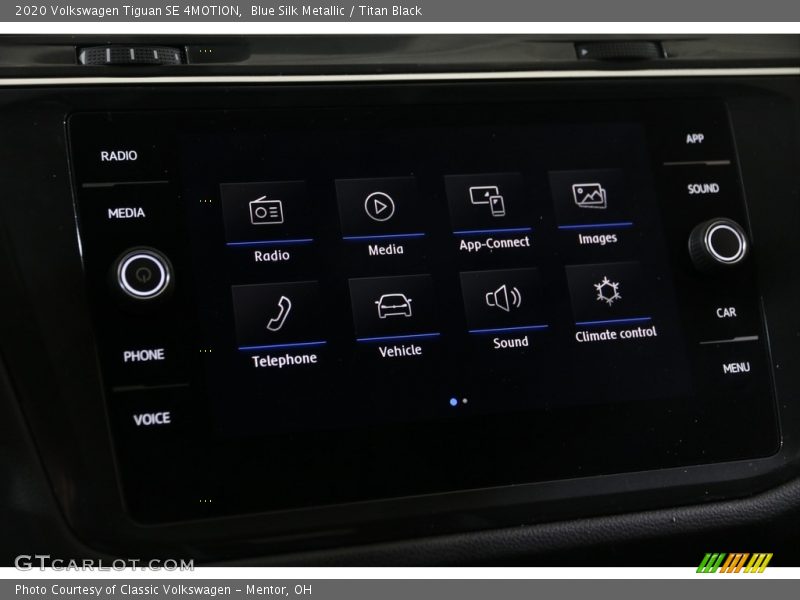Blue Silk Metallic / Titan Black 2020 Volkswagen Tiguan SE 4MOTION