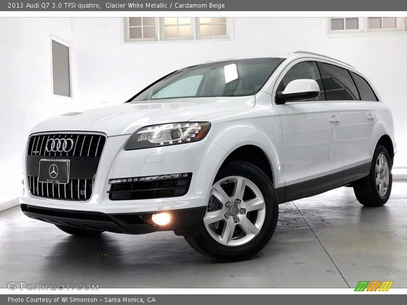 Glacier White Metallic / Cardamom Beige 2013 Audi Q7 3.0 TFSI quattro