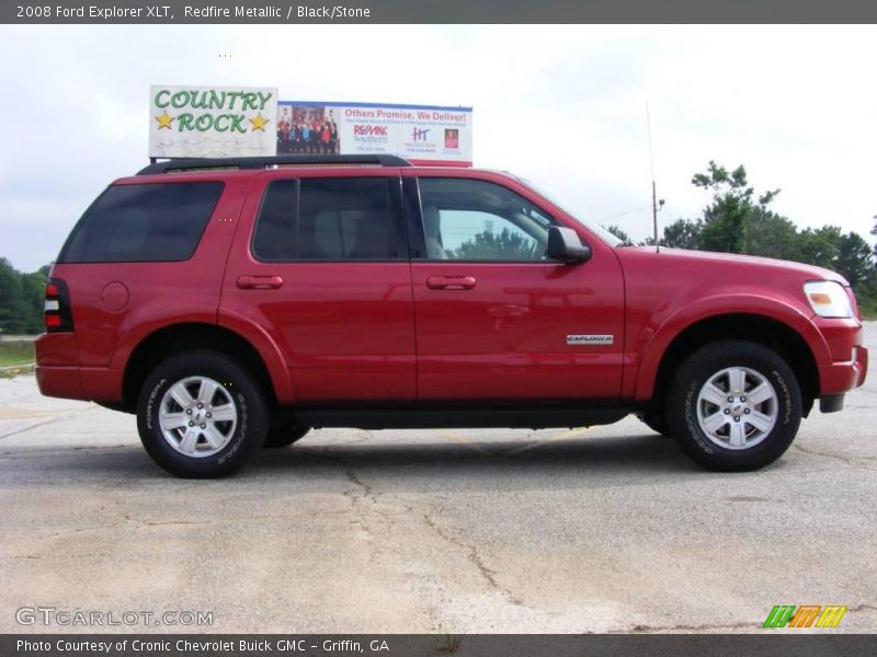 Redfire Metallic / Black/Stone 2008 Ford Explorer XLT