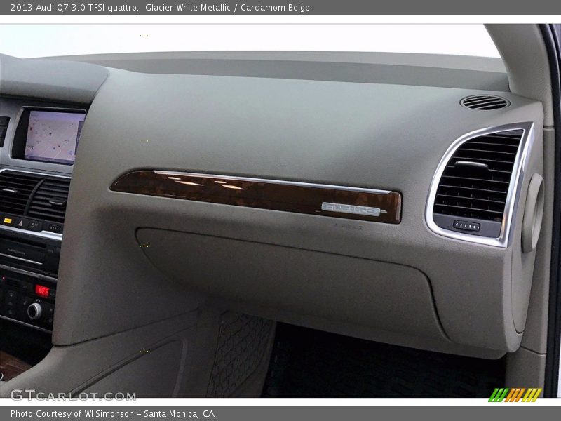 Glacier White Metallic / Cardamom Beige 2013 Audi Q7 3.0 TFSI quattro