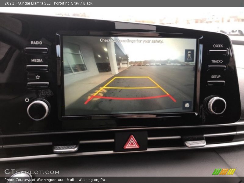 Portofino Gray / Black 2021 Hyundai Elantra SEL