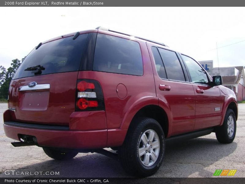 Redfire Metallic / Black/Stone 2008 Ford Explorer XLT