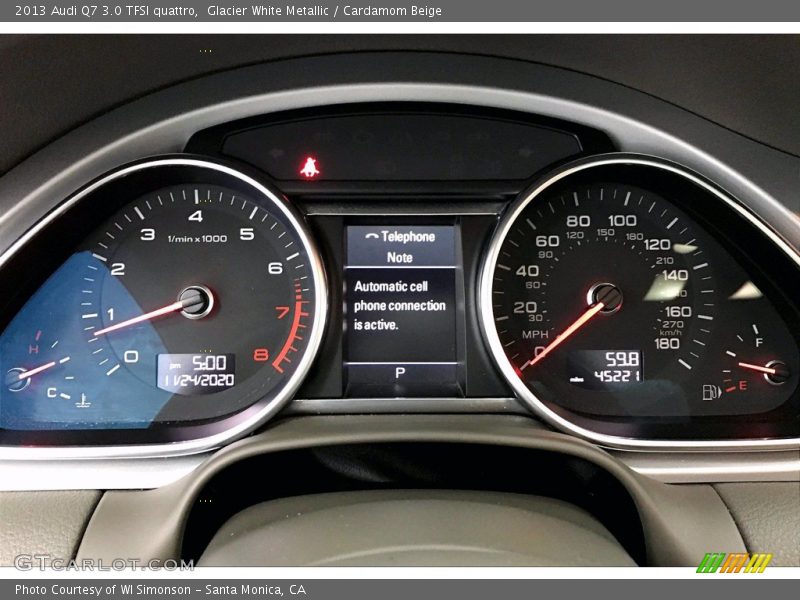 Glacier White Metallic / Cardamom Beige 2013 Audi Q7 3.0 TFSI quattro