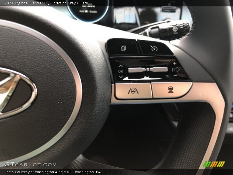 Portofino Gray / Black 2021 Hyundai Elantra SEL