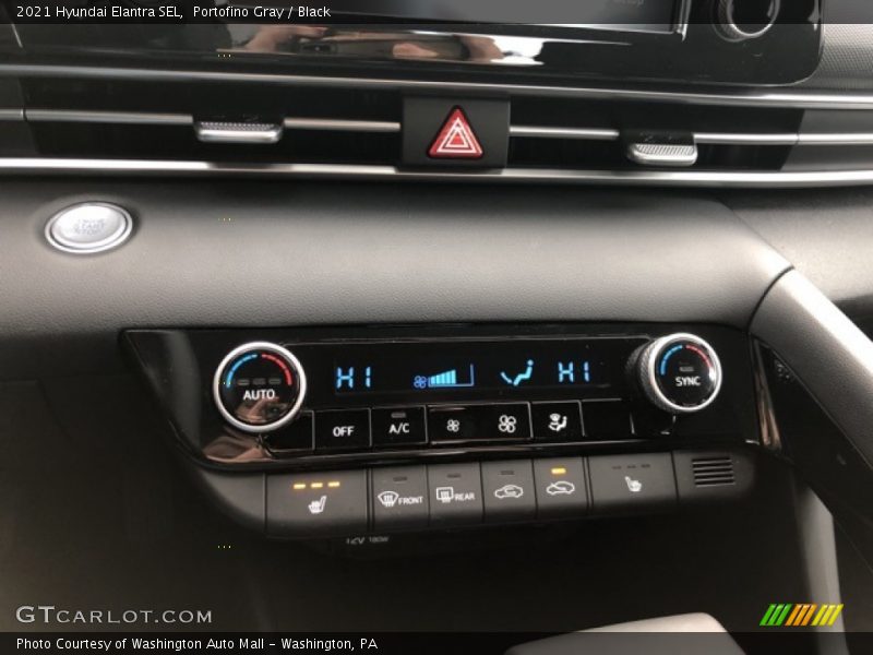 Portofino Gray / Black 2021 Hyundai Elantra SEL