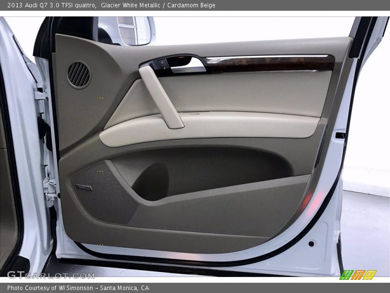 Glacier White Metallic / Cardamom Beige 2013 Audi Q7 3.0 TFSI quattro