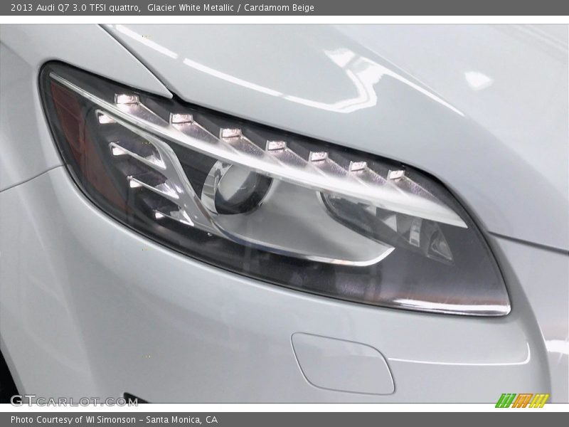 Glacier White Metallic / Cardamom Beige 2013 Audi Q7 3.0 TFSI quattro