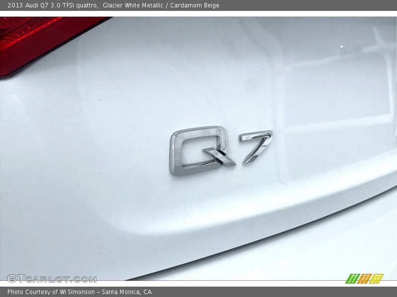 Glacier White Metallic / Cardamom Beige 2013 Audi Q7 3.0 TFSI quattro