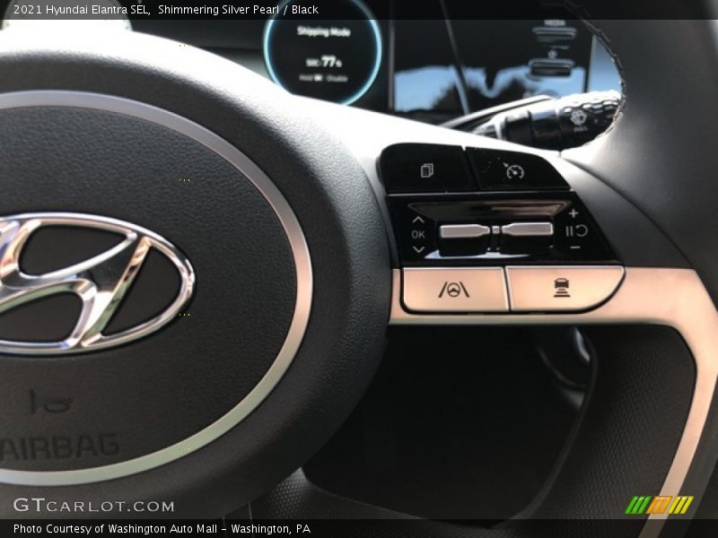 Shimmering Silver Pearl / Black 2021 Hyundai Elantra SEL