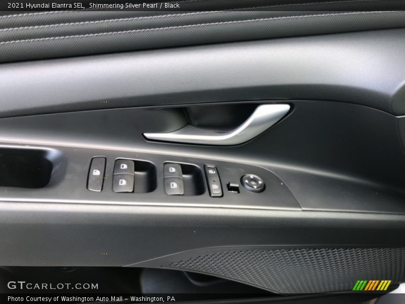 Shimmering Silver Pearl / Black 2021 Hyundai Elantra SEL