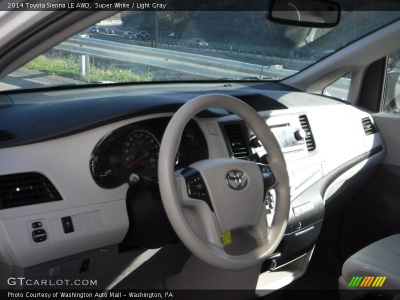 Super White / Light Gray 2014 Toyota Sienna LE AWD