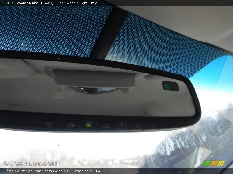 Super White / Light Gray 2014 Toyota Sienna LE AWD