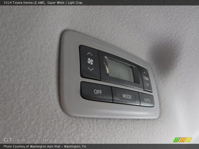 Super White / Light Gray 2014 Toyota Sienna LE AWD