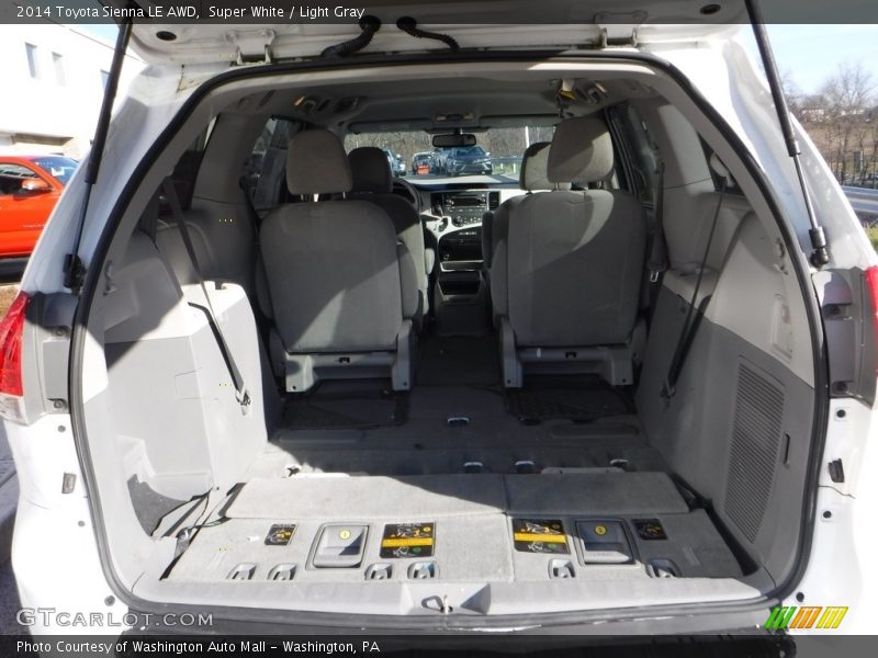 Super White / Light Gray 2014 Toyota Sienna LE AWD