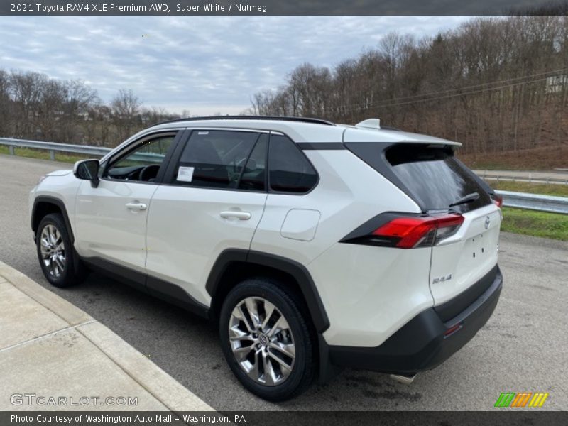 Super White / Nutmeg 2021 Toyota RAV4 XLE Premium AWD