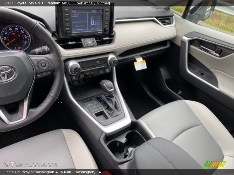 Super White / Nutmeg 2021 Toyota RAV4 XLE Premium AWD