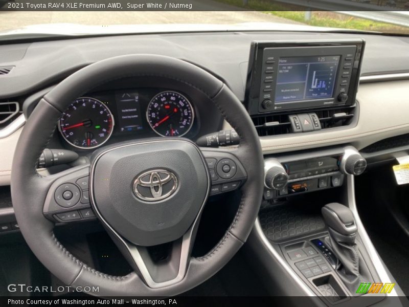 Super White / Nutmeg 2021 Toyota RAV4 XLE Premium AWD