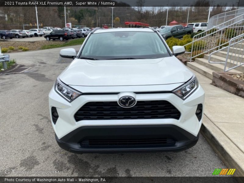 Super White / Nutmeg 2021 Toyota RAV4 XLE Premium AWD