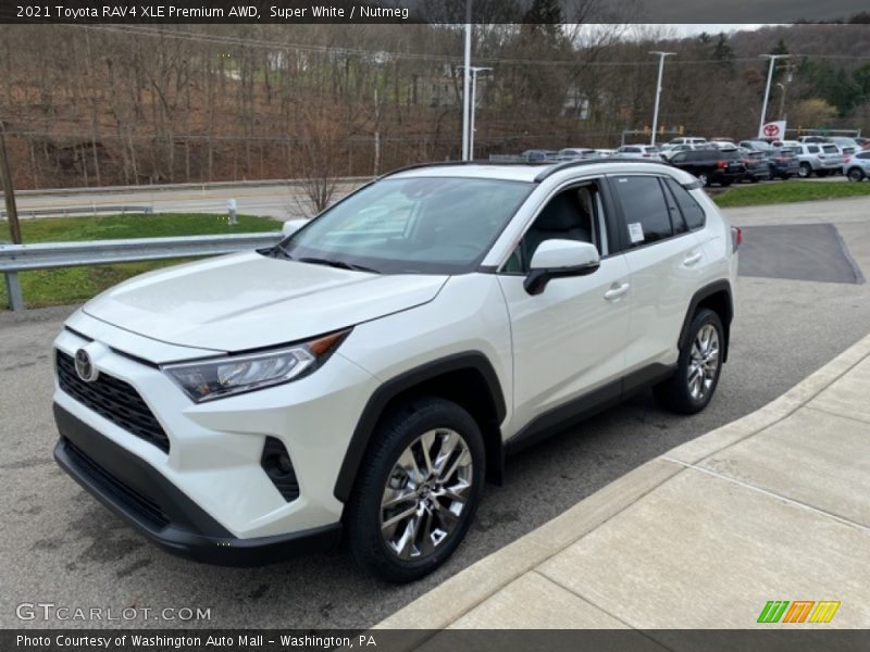 Super White / Nutmeg 2021 Toyota RAV4 XLE Premium AWD