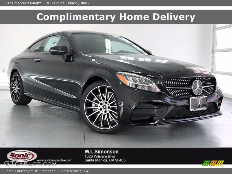 Black / Black 2021 Mercedes-Benz C 300 Coupe