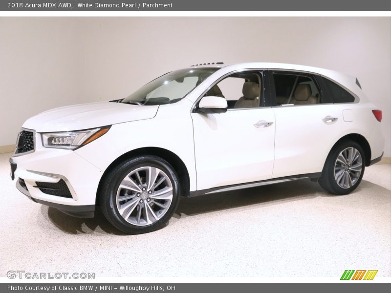 White Diamond Pearl / Parchment 2018 Acura MDX AWD