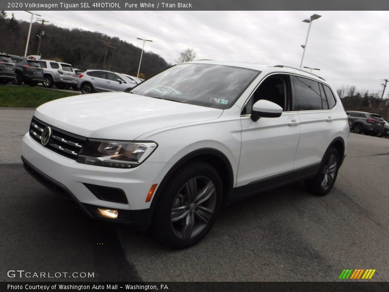Pure White / Titan Black 2020 Volkswagen Tiguan SEL 4MOTION