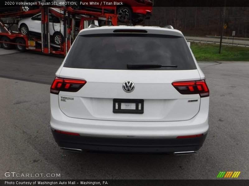 Pure White / Titan Black 2020 Volkswagen Tiguan SEL 4MOTION