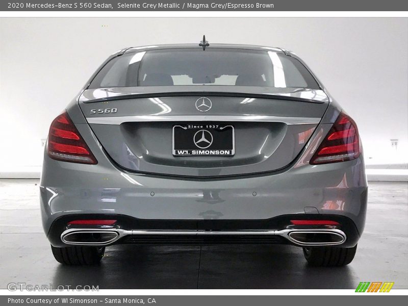 Selenite Grey Metallic / Magma Grey/Espresso Brown 2020 Mercedes-Benz S 560 Sedan