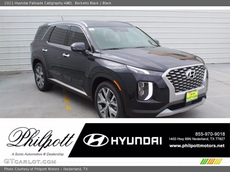 Becketts Black / Black 2021 Hyundai Palisade Calligraphy AWD