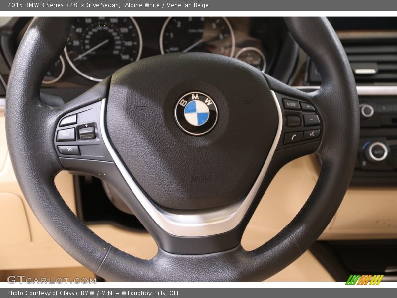 Alpine White / Venetian Beige 2015 BMW 3 Series 328i xDrive Sedan