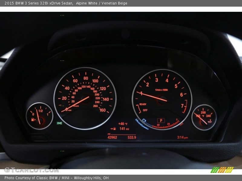 Alpine White / Venetian Beige 2015 BMW 3 Series 328i xDrive Sedan