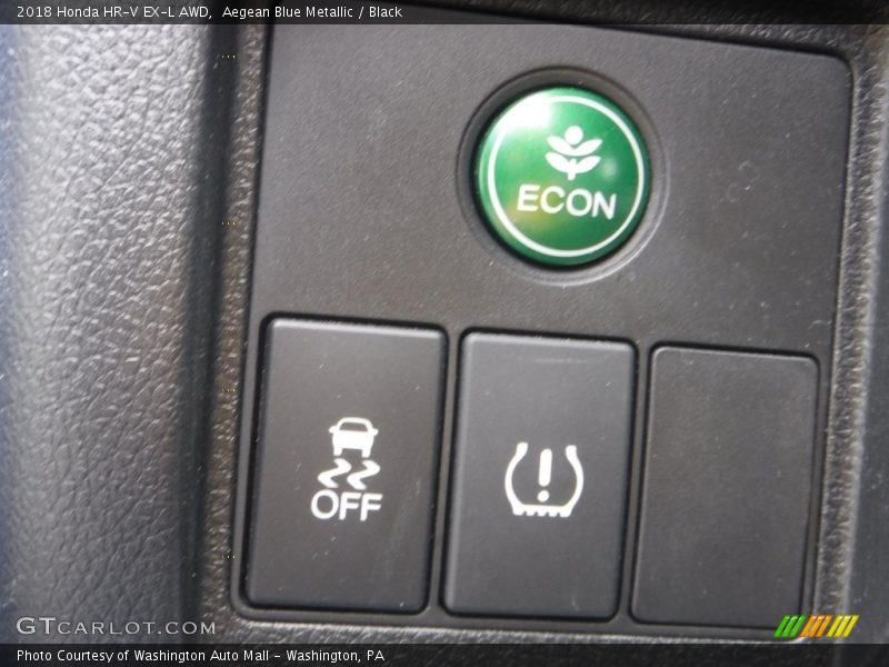 Aegean Blue Metallic / Black 2018 Honda HR-V EX-L AWD